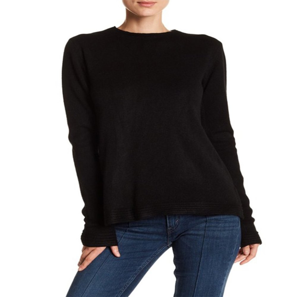 Sugar + Lips Rei Crew Neck Black Sweater M/L